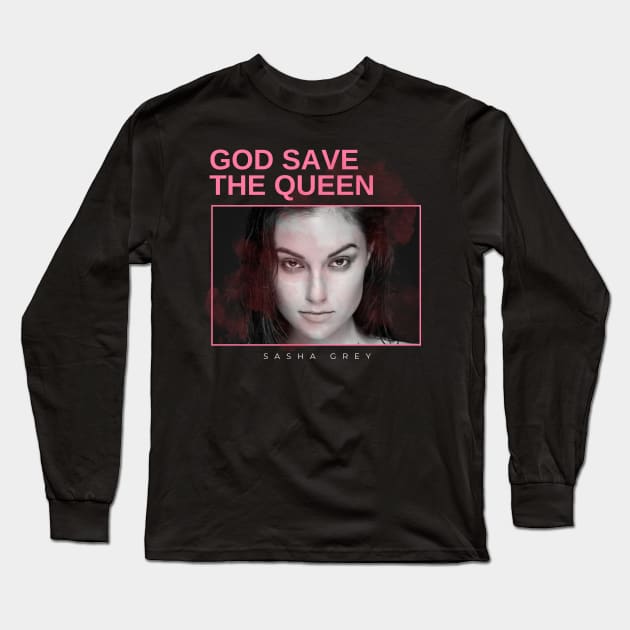 god save the queen - vintage minimalism Long Sleeve T-Shirt by sagitaerniart